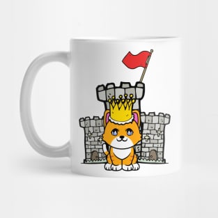 Cute orange cat is king of the castle Mug